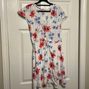 White Floral Sun Dress